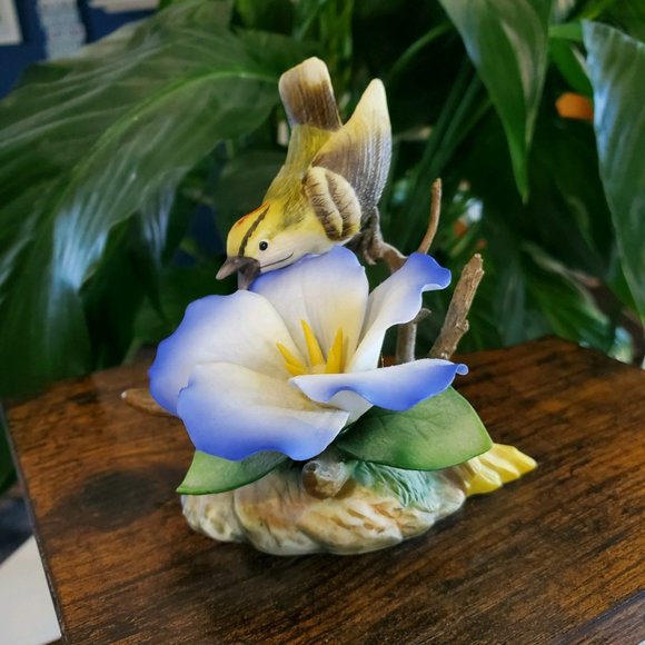 Sadek Other - Sadek Bird on Flower Figurine